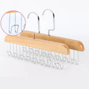 8 Hook Multifunctional Solid Wood Hanger Perfect for Hanging Belts, Hats, Vests, Underwear, Silk Scarves, Dormitory Home Goodies