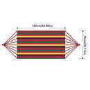 Outdoor Canvas Hammock Thickened Hammock Camping Swing Hammocks with Tree Ropes anti Rollover Striped Hanging Chair Hammocks