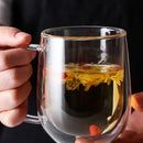 Double Wall Glass Cup Heat Resistant Transparent Espresso Coffee Whiskey Tea Beer Handmade Mug Glass Cup Drinkware Vodka Cup