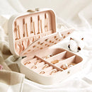 Double-Layer Jewelry Storage Box Portable Travel Jewelry Holder Organizer Storage Display Ring Necklace Stand for Jewelry