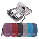 Waterproof Polyester Cable Storage Bag USB Data Line Charger Plug Cable Electronic Accessories Organizer Non-Deformable