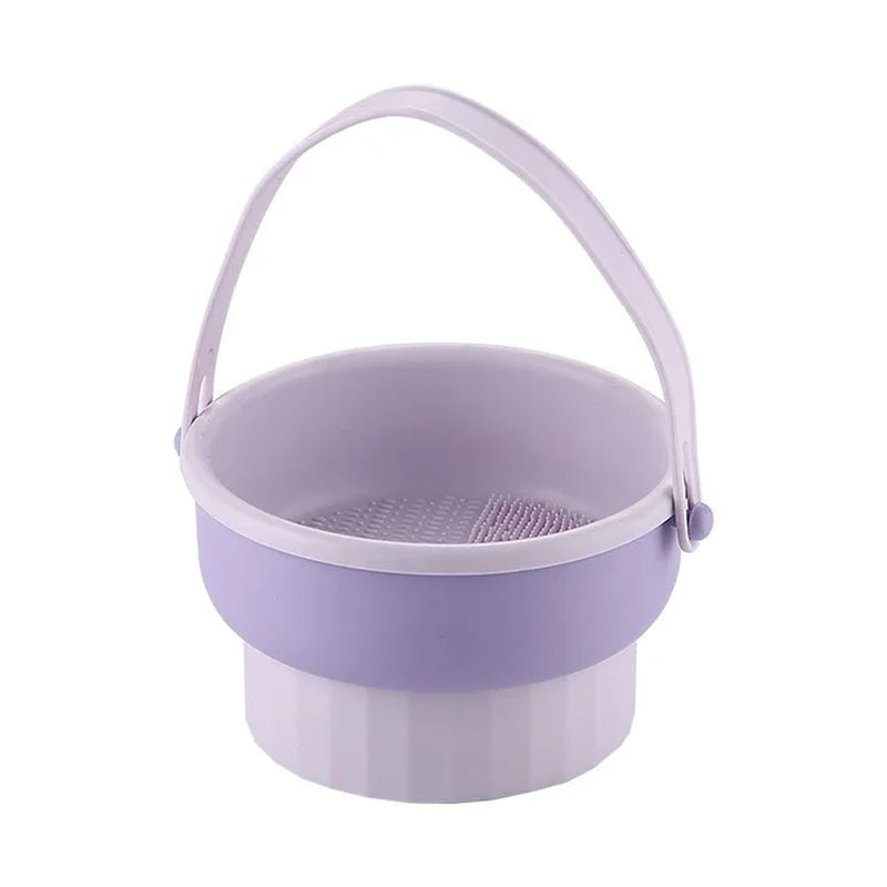Silicone Makeup Brush Cleaner Drying Rack Cosmetic Puff Washing Storage Box Makeup Brushes Cleaning Mat