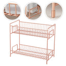 Dual- Layer Storage Rack Polymer Clay Charms for Nails Shelves Sundries Holder Shelf Desktop Iron Cosmetics Organizer