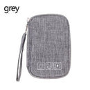 Waterproof Polyester Cable Storage Bag USB Data Line Charger Plug Cable Electronic Accessories Organizer Non-Deformable