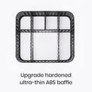 Multi-Compartment Cosmetic Bag with Detachable Division Portable Travel Cosmetic Case