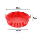 Silicone Basket Pot Tray Airfryer Liner for Air Fryer Reusable Container Accessories Pan Baking Mold Protector Kitchen Gadgets