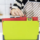 Household 5-Piece Set of Food Grade Classification Cutting Board Baby Complementary Food Board and Bracket Non-Slip Design