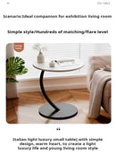 Living Room Sofa Sideboard Light Luxury round Small Coffee Table Removable Table and Chairs Furniture Balcony Storage Cabinet