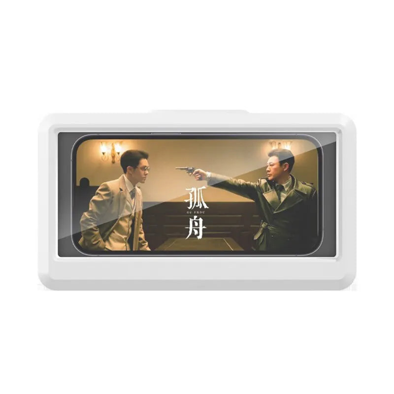 Bathroom Phone Holder Waterproof Touchable Case Wall Mounted All Covered Mobile Phone Shelves