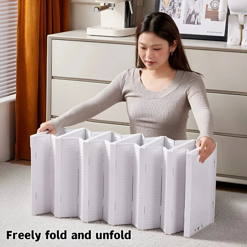 6 Layers Shoes Box Foldable Dustproof High-Top Cabinet Transparent Sneaker Shoe Storage Organizers Box Stackable Shoe Rack Shelf