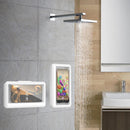 Bathroom Phone Holder Waterproof Touchable Case Wall Mounted All Covered Mobile Phone Shelves