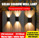 Solar LED Wall Outdoor Waterproof Garden Wall Lamp, Pack of 2
