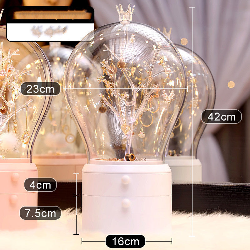 Chic Jewelry Organization Kawaii Fairy Tale Lightbulb Cute Jewelry Display Box