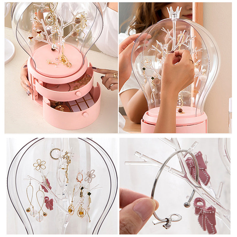 Chic Jewelry Organization Kawaii Fairy Tale Lightbulb Cute Jewelry Display Box