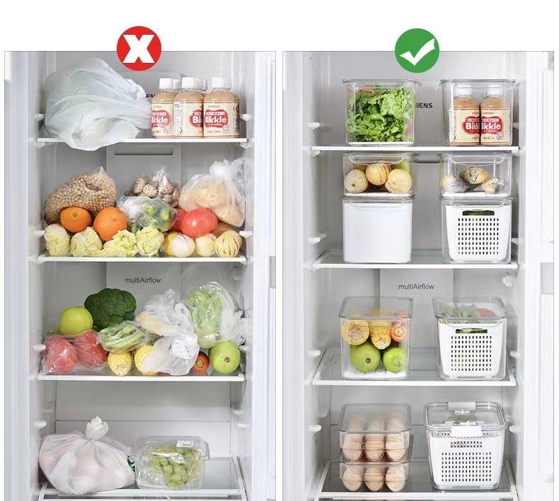 2 in 1 Multifunctional Refrigerator Fruits and Vegetable Storage Container