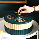 Nordic Style Dried Fruit Tray Double Layer Modern Candy Snack Box with Lid