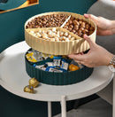 Nordic Style Dried Fruit Tray Double Layer Modern Candy Snack Box with Lid
