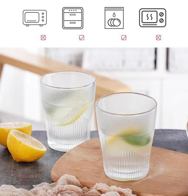 Bailock Simple Lead-Free Water Glass Tumbler - Set of 6 - 275ml