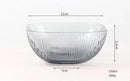 Bailock Lead-Free Glass Bowl Salad Bowl Cereal & Dessert Bowl - Set of 6