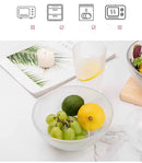 Bailock Lead-Free Glass Bowl Salad & Dessert Bowls Set - 350ml - 2-Piece