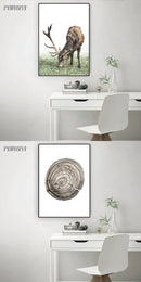 5pcs Canvas Decorative Wall Wood & Nature