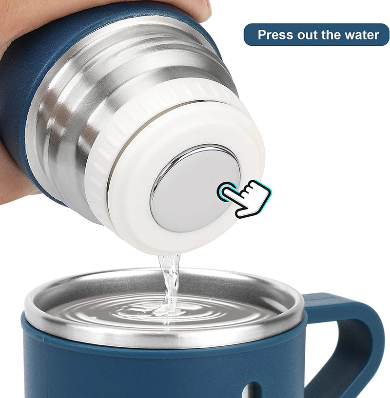 500ml Stainless Steel Thermo Bottle with Cups Vacuum Insulated Flask Set