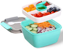 1.5L BPA Free Multi-Compartment Salad On-the-Go Bento Box Lunch Box