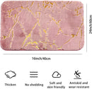 Ultra Soft Non-Slip Marble Pattern Bathroom Mat Floor Absorbent Shower Rug