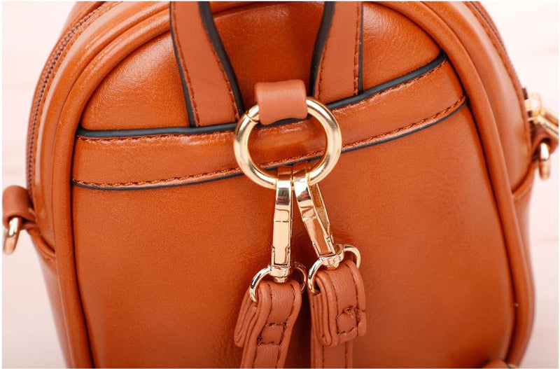 Mini Backpack Soft PU Leather Anti Theft