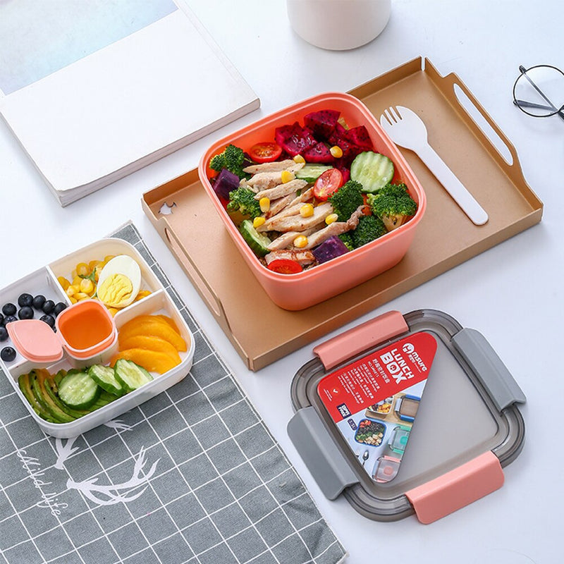 1.5L BPA Free Multi-Compartment Salad On-the-Go Bento Box Lunch Box