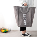 Collapsible Laundry Bag With Aluminum Ring Handle Home Laundry Hamper