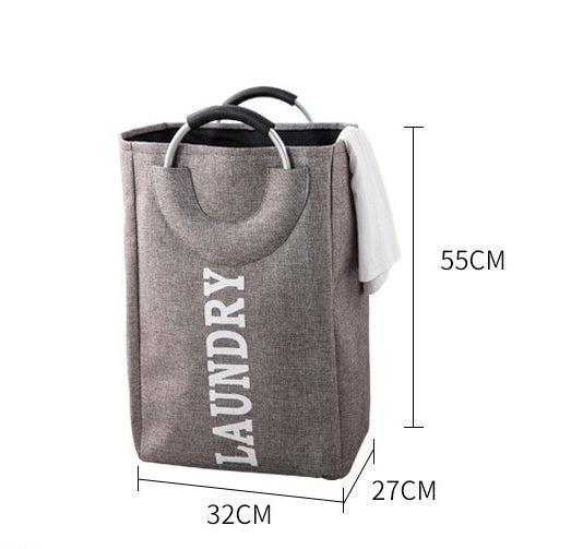 Collapsible Laundry Bag With Aluminum Ring Handle Home Laundry Hamper