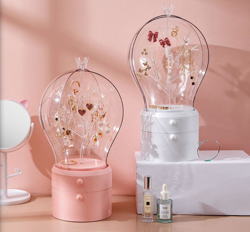 Chic Jewelry Organization Kawaii Fairy Tale Lightbulb Cute Jewelry Display Box