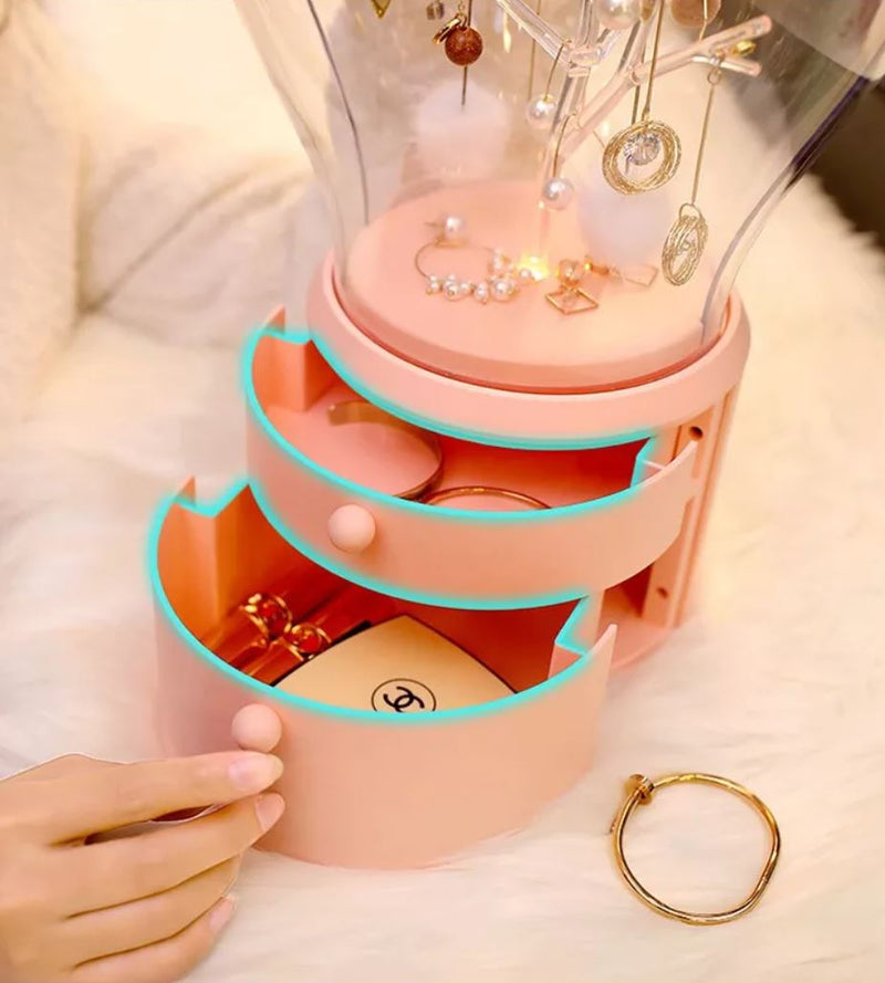 Chic Jewelry Organization Kawaii Fairy Tale Lightbulb Cute Jewelry Display Box