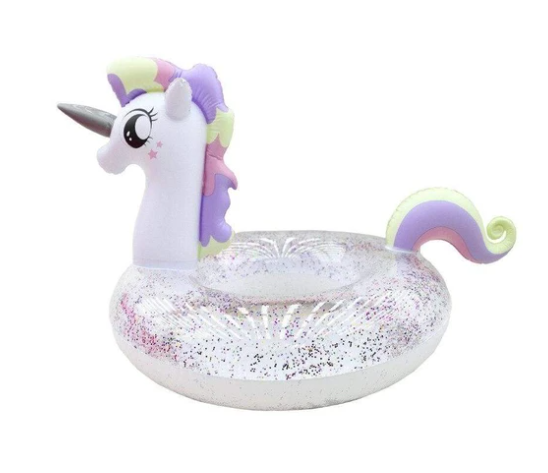 Inflatable Sparkly Unicorn Swim Ring