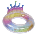 Sequin Rainbow Crown Swimming Ring