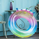 Sequin Rainbow Crown Swimming Ring