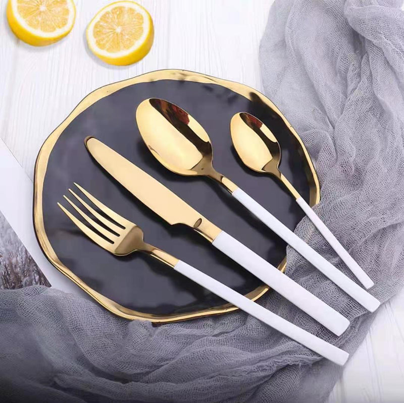 4Pcs/set Cutlery Set Stainless Steel Dinnerware