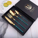 4Pcs/set Cutlery Set Stainless Steel Dinnerware