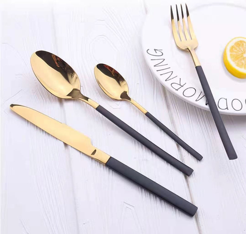 4Pcs/set Cutlery Set Stainless Steel Dinnerware