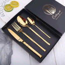 4Pcs/set Cutlery Set Stainless Steel Dinnerware