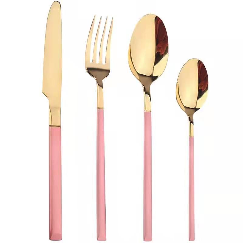 4Pcs/set Cutlery Set Stainless Steel Dinnerware