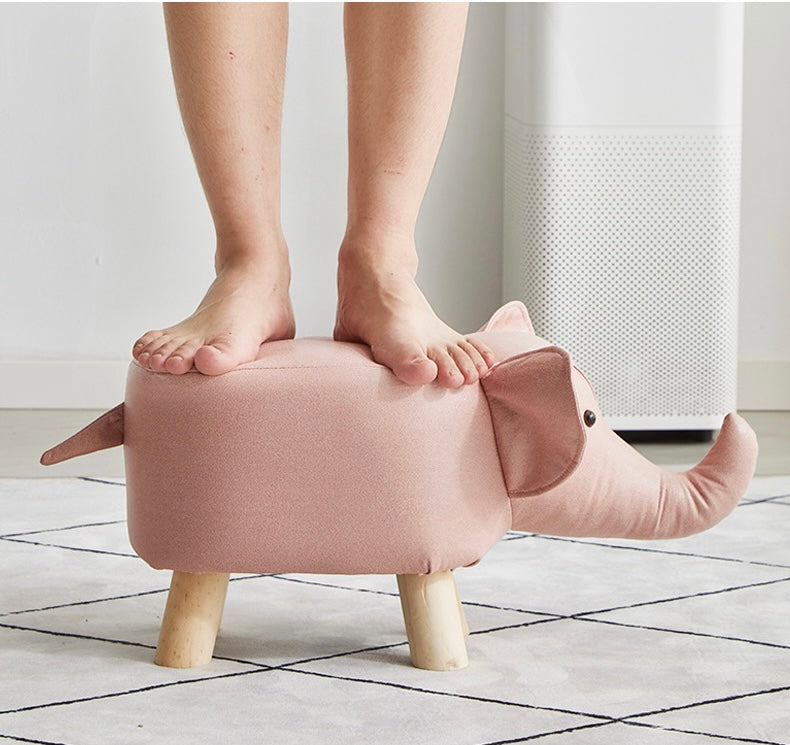 Kids Ottoman Animal Footrest Stool 30CM