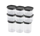 Airtight 9PCS Kitchen Pantry Fridge Food Storage Container Set with Labels