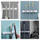 3 Slots Punch-Free Household Mop Broom Utility Hook Kitchen Gadget Hanger