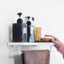 Non-Drilling Bathroom Shelf Vanity Storage Towel Rack