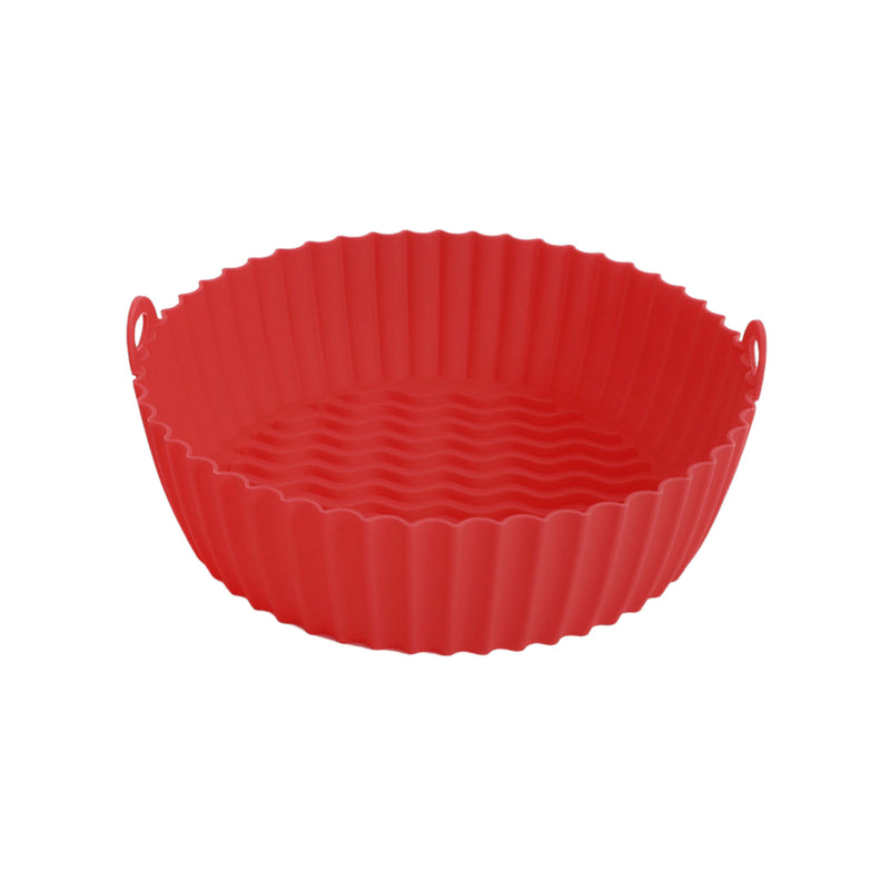 8 Inch Silicone Air Fryer Basket Reusable Air Fryer Silicone Liner