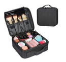 Bellade Oxford Makeup Cosmetic Storage Case with Adjustable Compartment