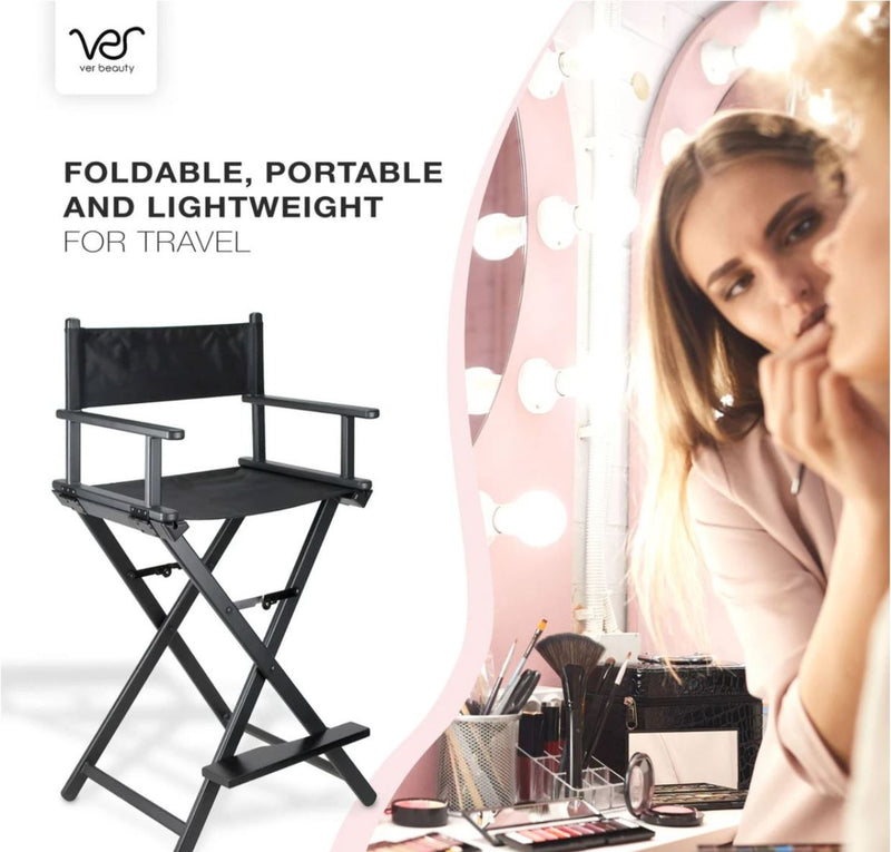 Bellade Professional Aluminium Frame Fold-able Makeup Director Chair