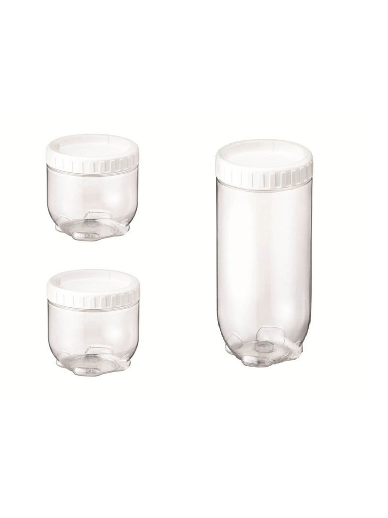 Stackable Interlock Food Glass Storage Bottle